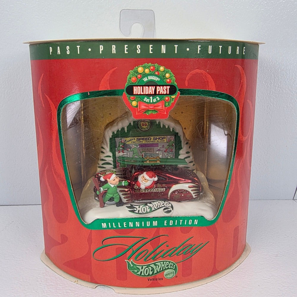 VTG Hot Wheels Millennium Edition Holiday Past 1 of 3 Santa Speed Shop Elves Car